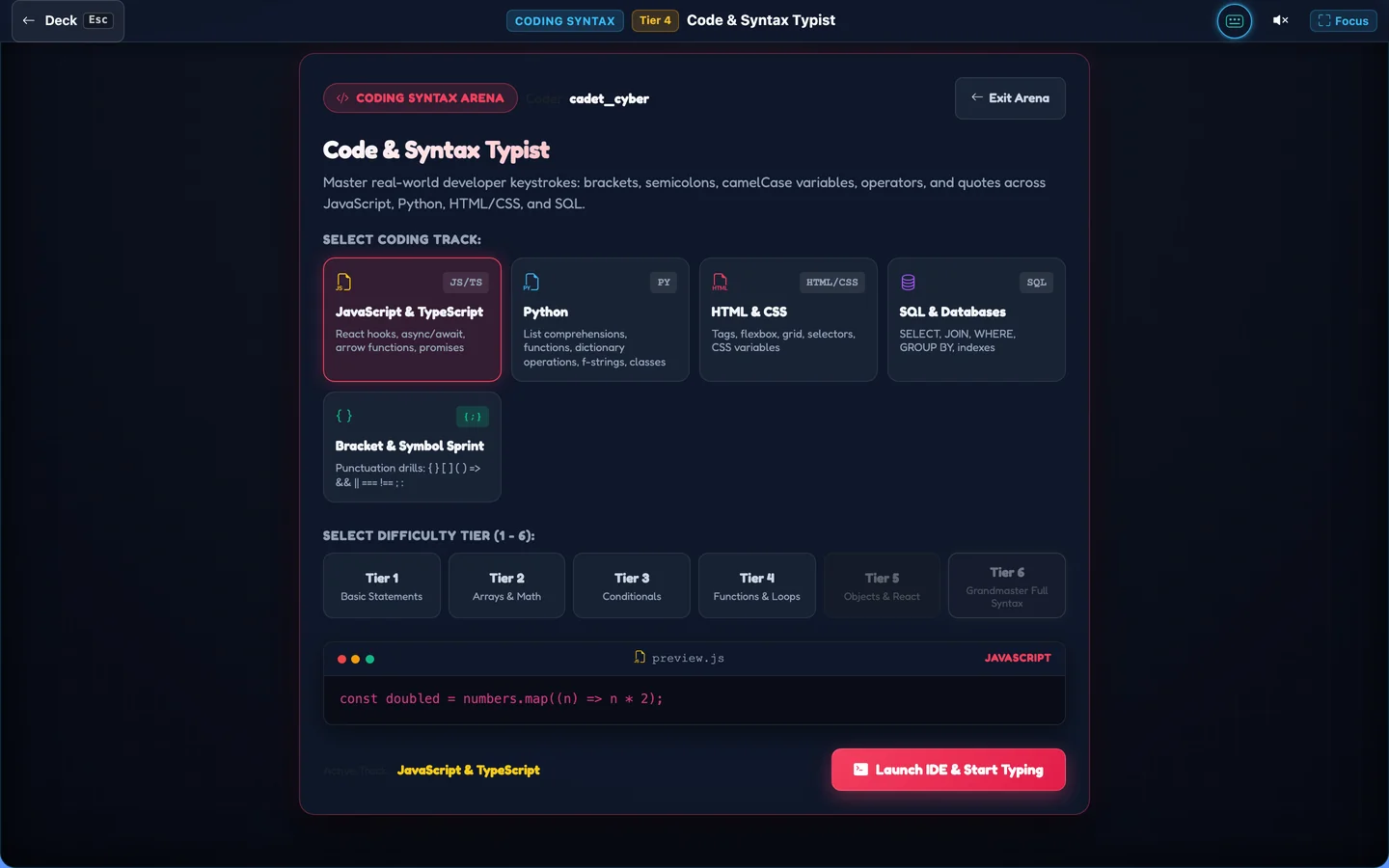 Code & Syntax Typist