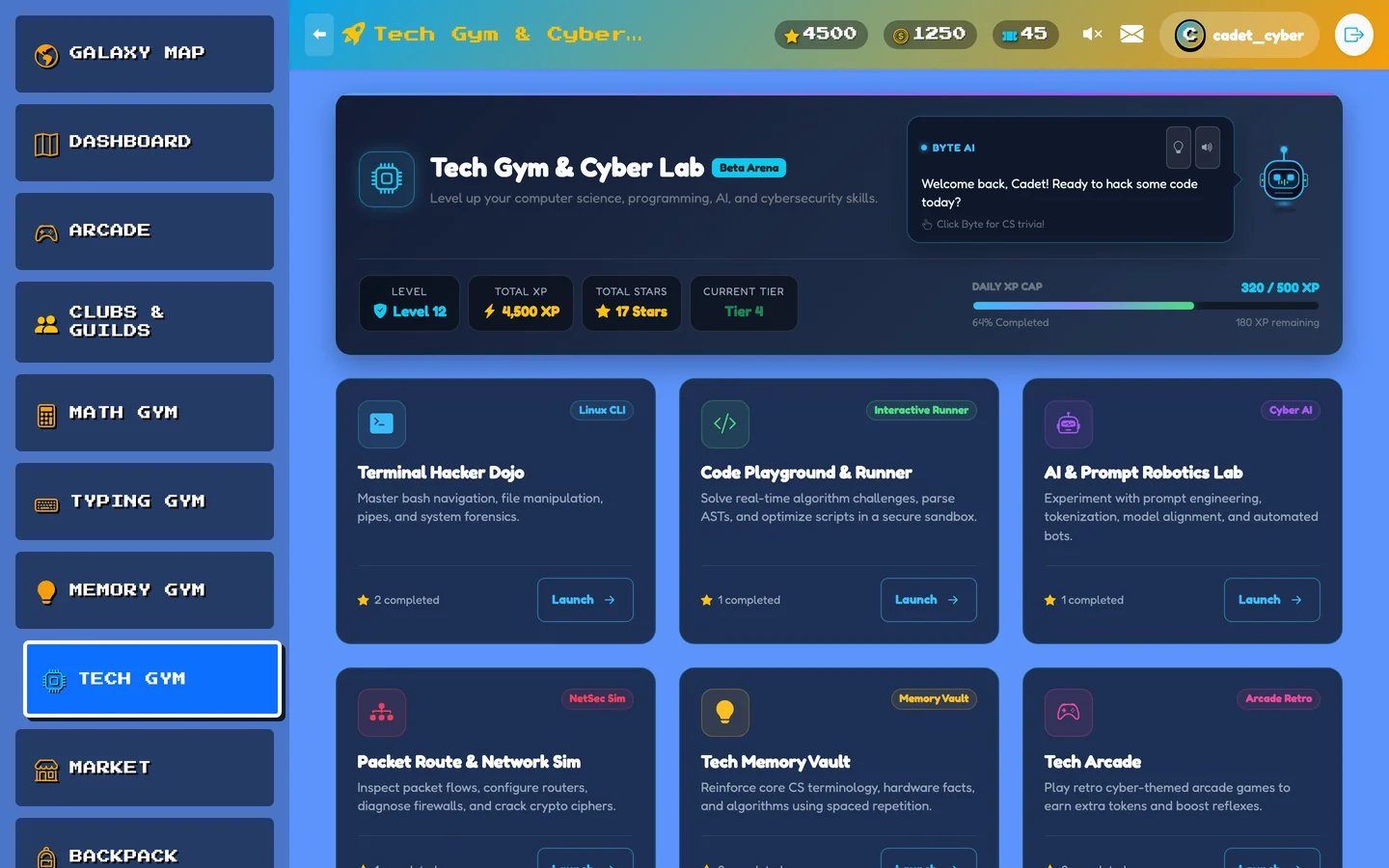 Tech Gym Cyber Lab Hub